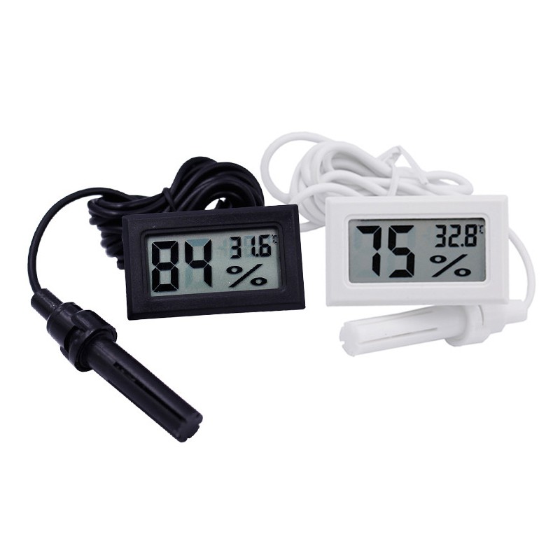 Nhiệt kế đo độ ẩm mini LCD kỹ thuật số cho tủ lạnh/ hồ cá FY-12