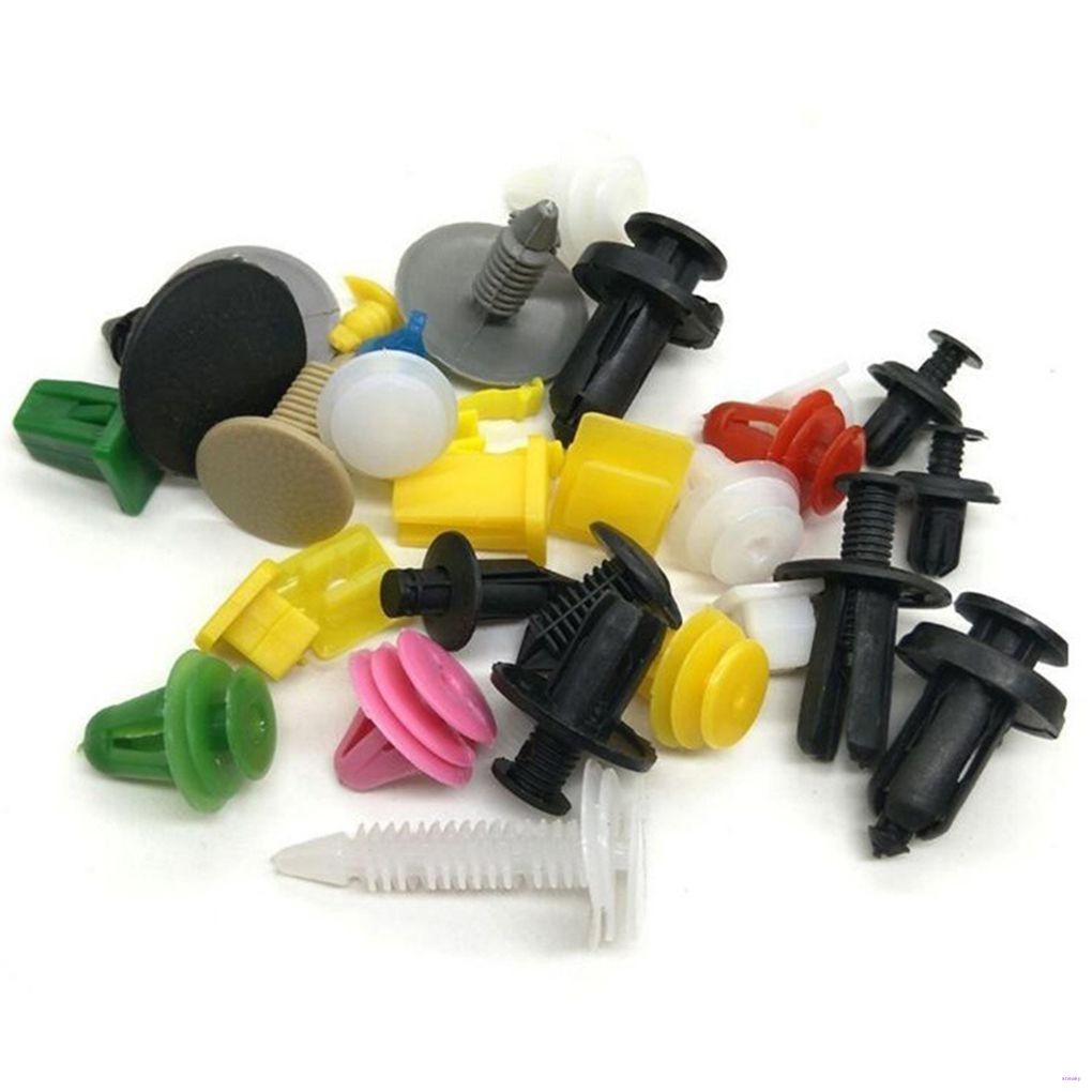 Set 100 Đinh Tán Nhựa Phụ Tùng Cho Xe Ô Tô