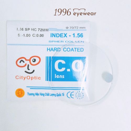 Tròng kính không độ 1996EYEWEAR mắt kính chống ánh sáng xanh, đổi màu đi nắng chống tia uv