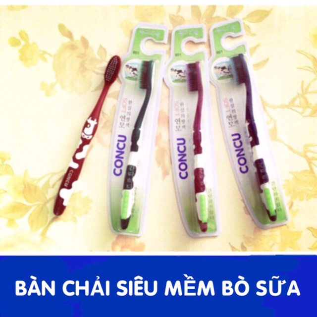 Bàn chải bò sữa, than tre hoạt tính Hàn Quốc cao cấp siêu mềm, an toàn cho sức khoẻ