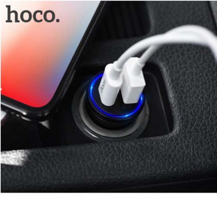 Tẩu sạc nhanh Hoco Z20A: Hỗ trợ PD và QC3.0 (Dùng cho ô tô)