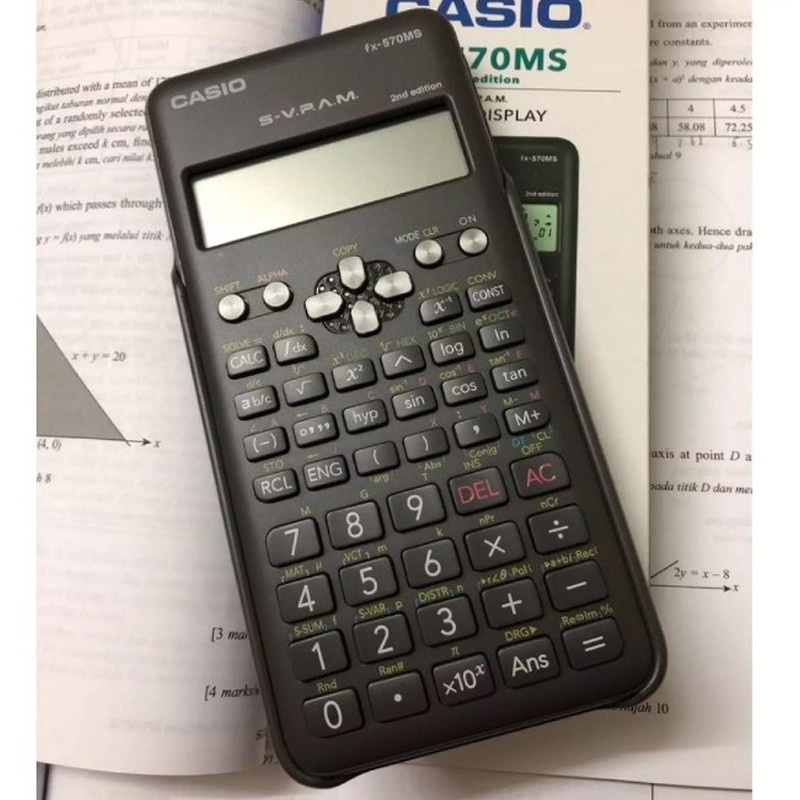(GIÁ ) MÁY TÍNH CASIO FX-570MS NHỎ GỌN THÔNG MINH NHIỀU TIỆN ÍCH (NEW)