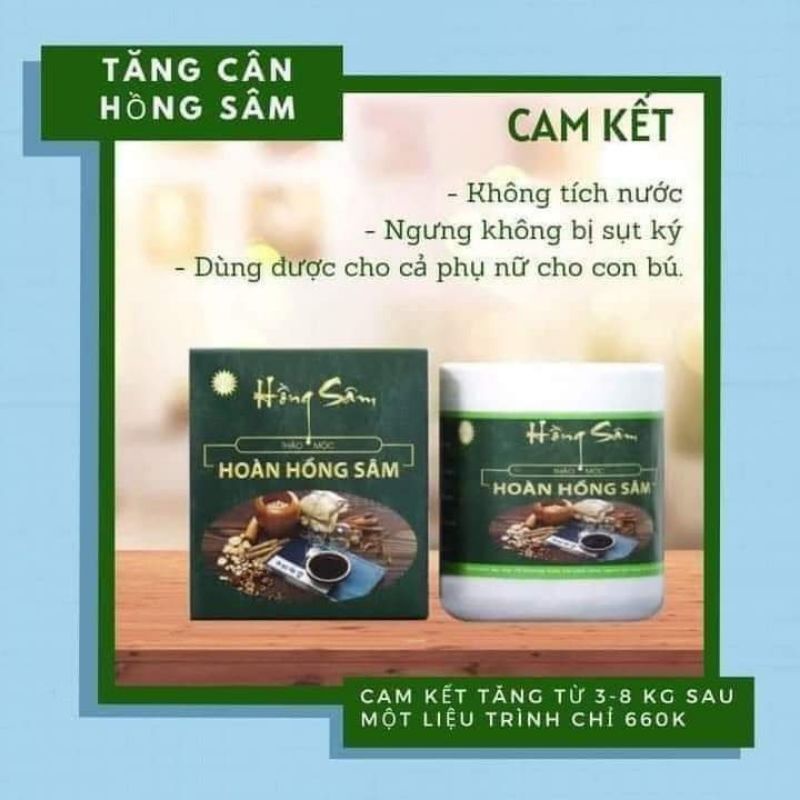 Tăng cân hồng sâm