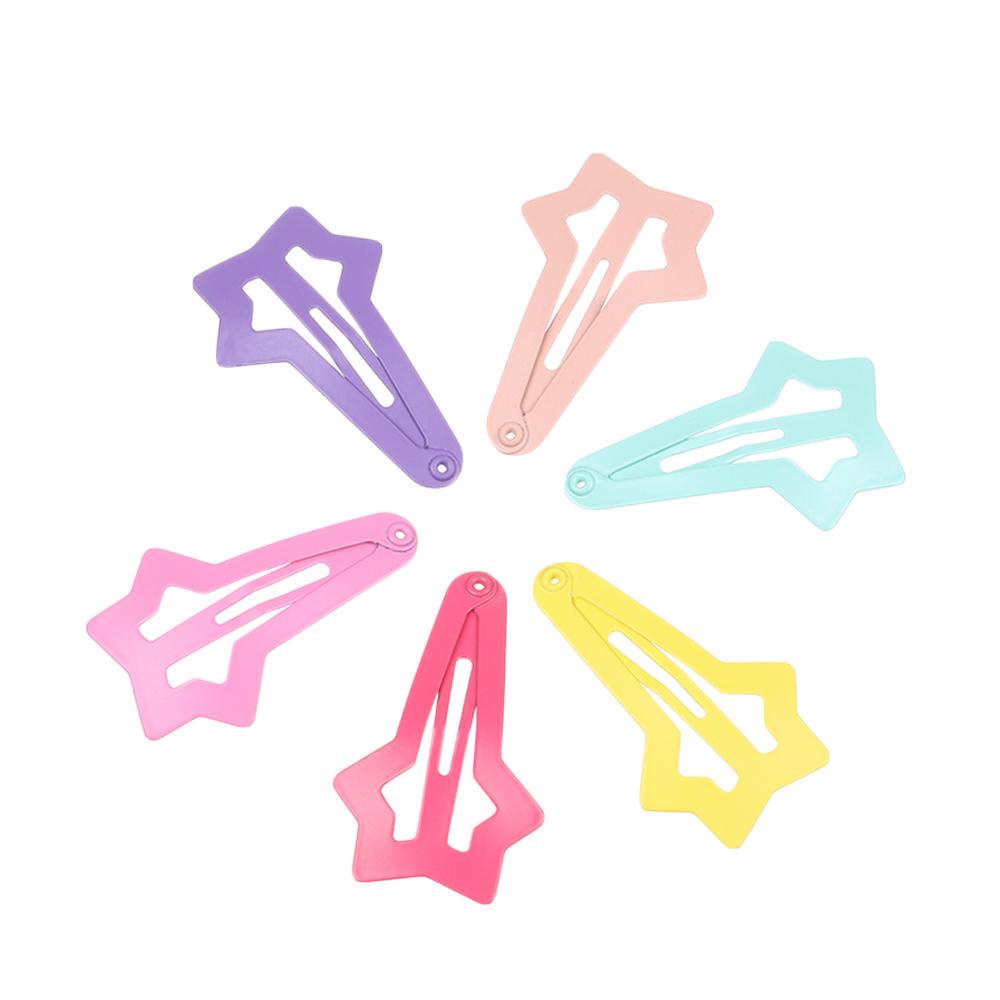 Bộ 6 Kẹp Tóc Nhiều Hình Dạng Dễ Thương Nhiều Màu Sắc