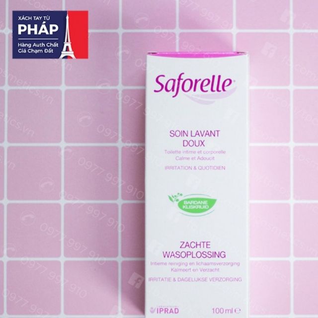 ✅ Dung dịch vệ sinh SAFORELLE  100ml 07/2021