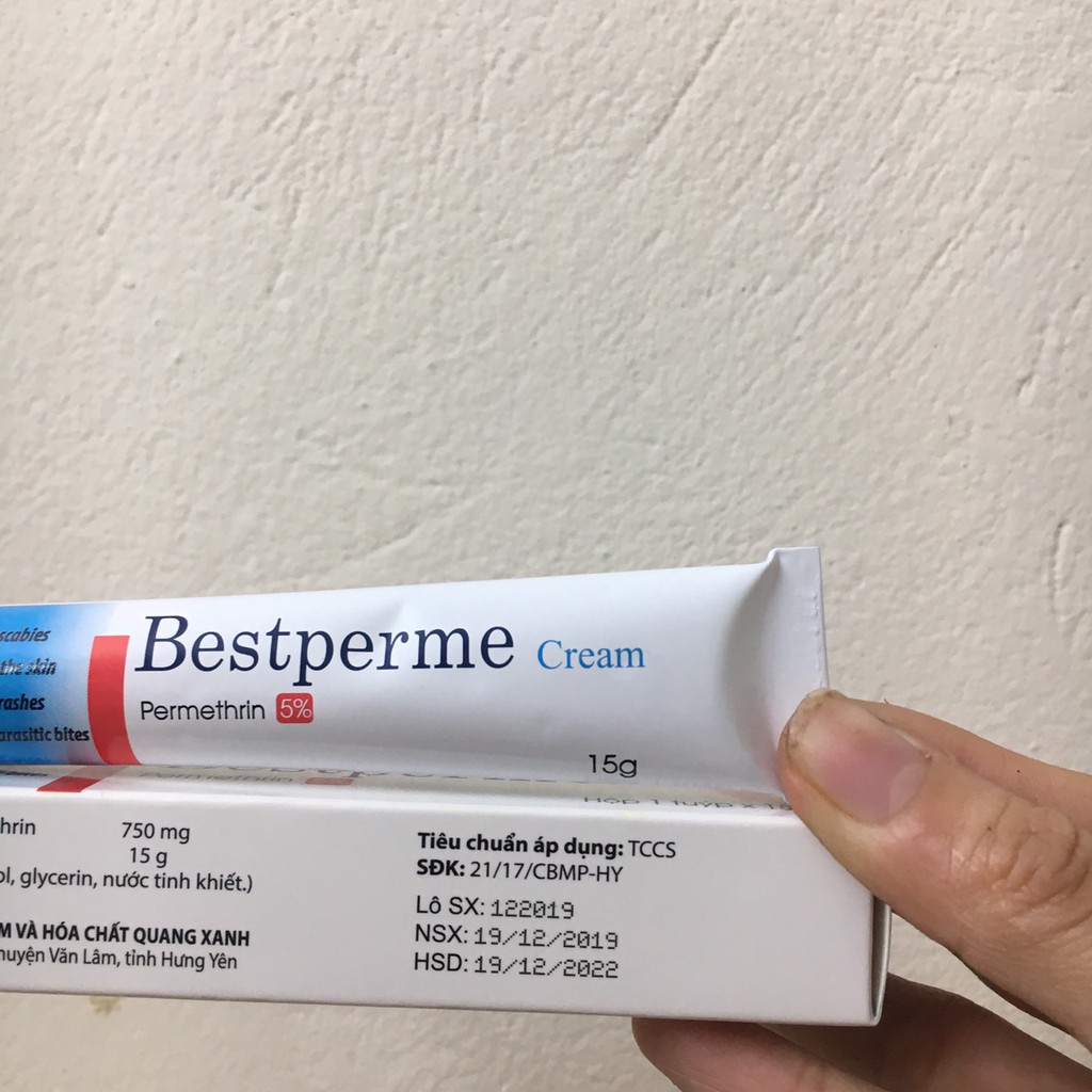 Bestperme cream 15g loại bỏ kí sinh trùng