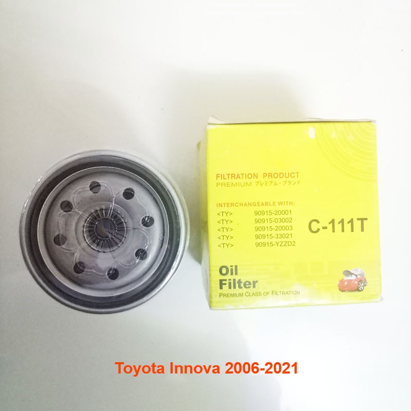 Lọc nhớt C111T JS Asakashi dùng cho Toyota Innova 2006-2021 90915-YZZD2