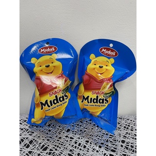 MIDASS Gấu Pooh, COMBO 10 GÓI Bim bim snack hình cuộn rong biển Midass gói 40g, bim bim giòn tan, snack gấu pooh