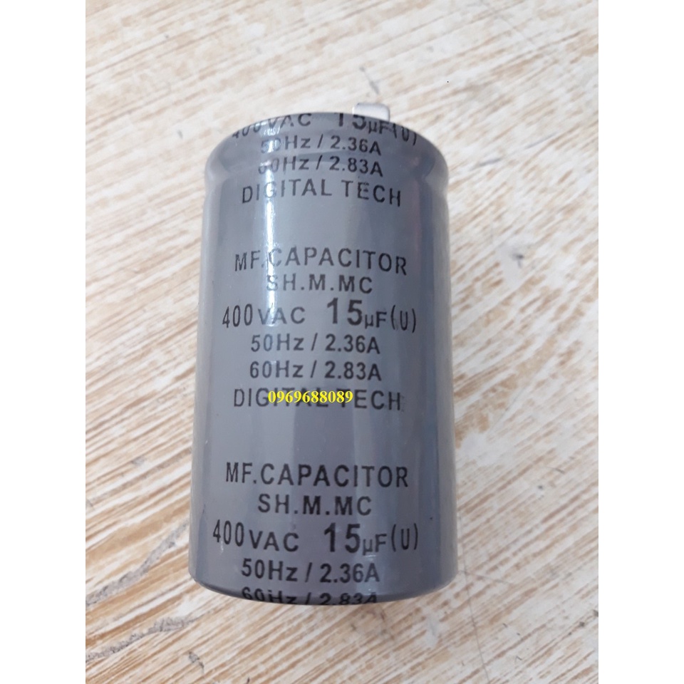 Tụ Máy Bơm 400VAC - 15 UF