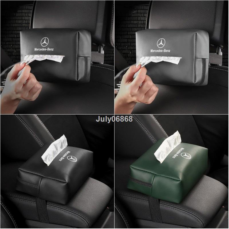 Hộp đựng khăn giấy dạng treo/gắn chỗ tỳ tay xe hơi cho Mercedes-Benz Bmw Audi