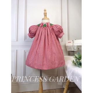 Đầm smock noel cây thông