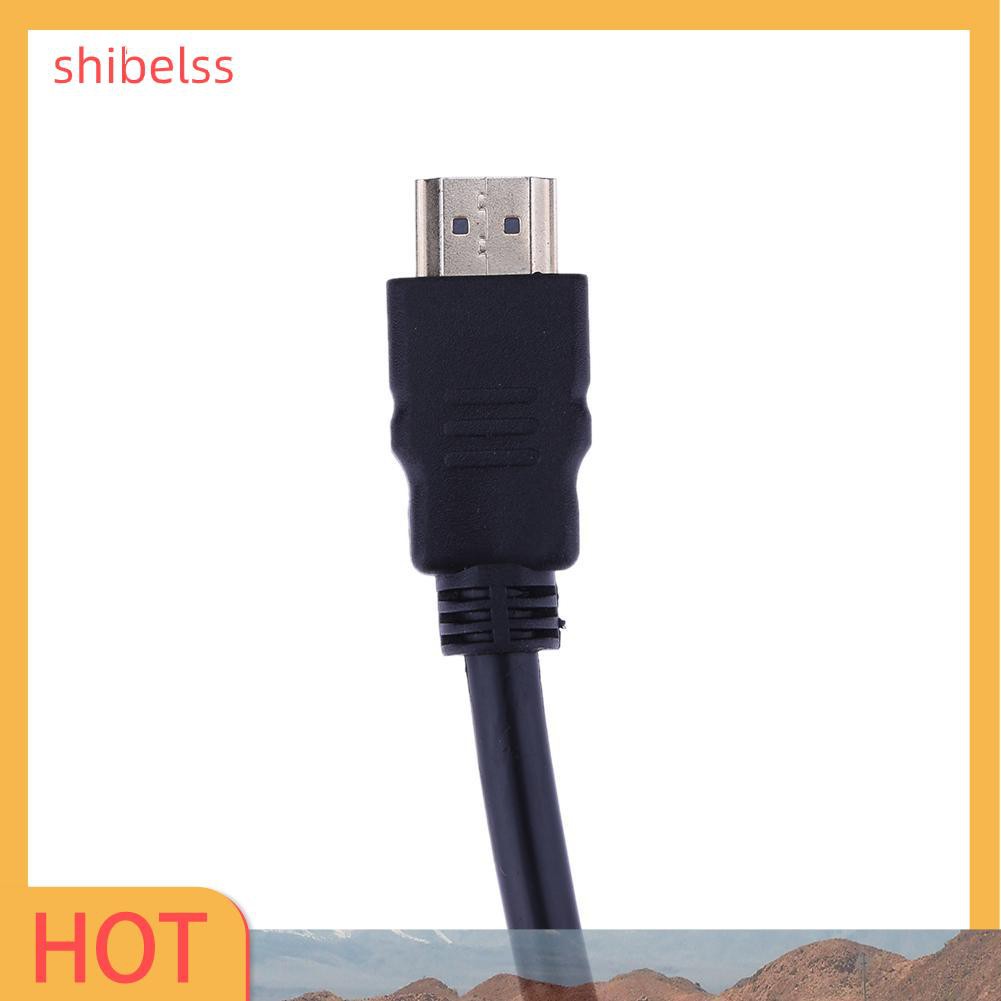 （ʚshibelss）1.5M HD HDMI To 3RCA AV Cable Gold-Plated Audio Cable for TV Set-Box