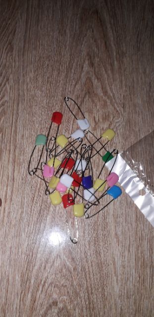 Sét 5 chiếc kim tây bằng thép không gỉ có đầu nhựa loại Đại dài 5,2 cm