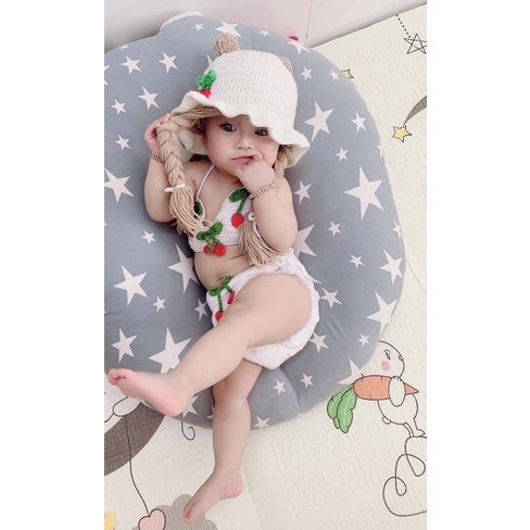 Đồ Bơi 2 mảnh cho bé gái, bikini len cho bé