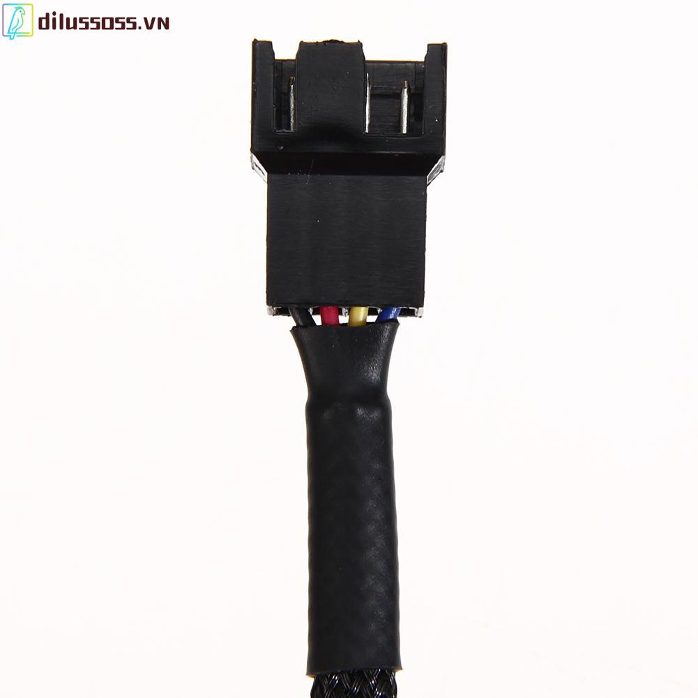 Set 5 dây cáp nối dài quạt tản nhiệt 12in 4 Pin PWM dành cho máy tính