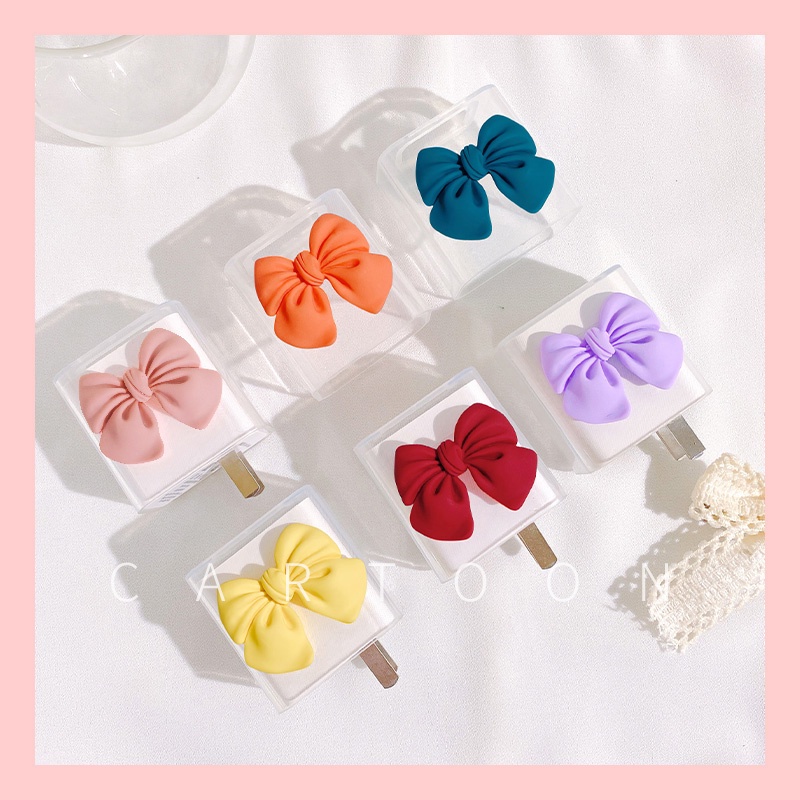 Vỏ bảo vệ dây cáp sạc nhanh đính nơ cho iPhone 18w 20w