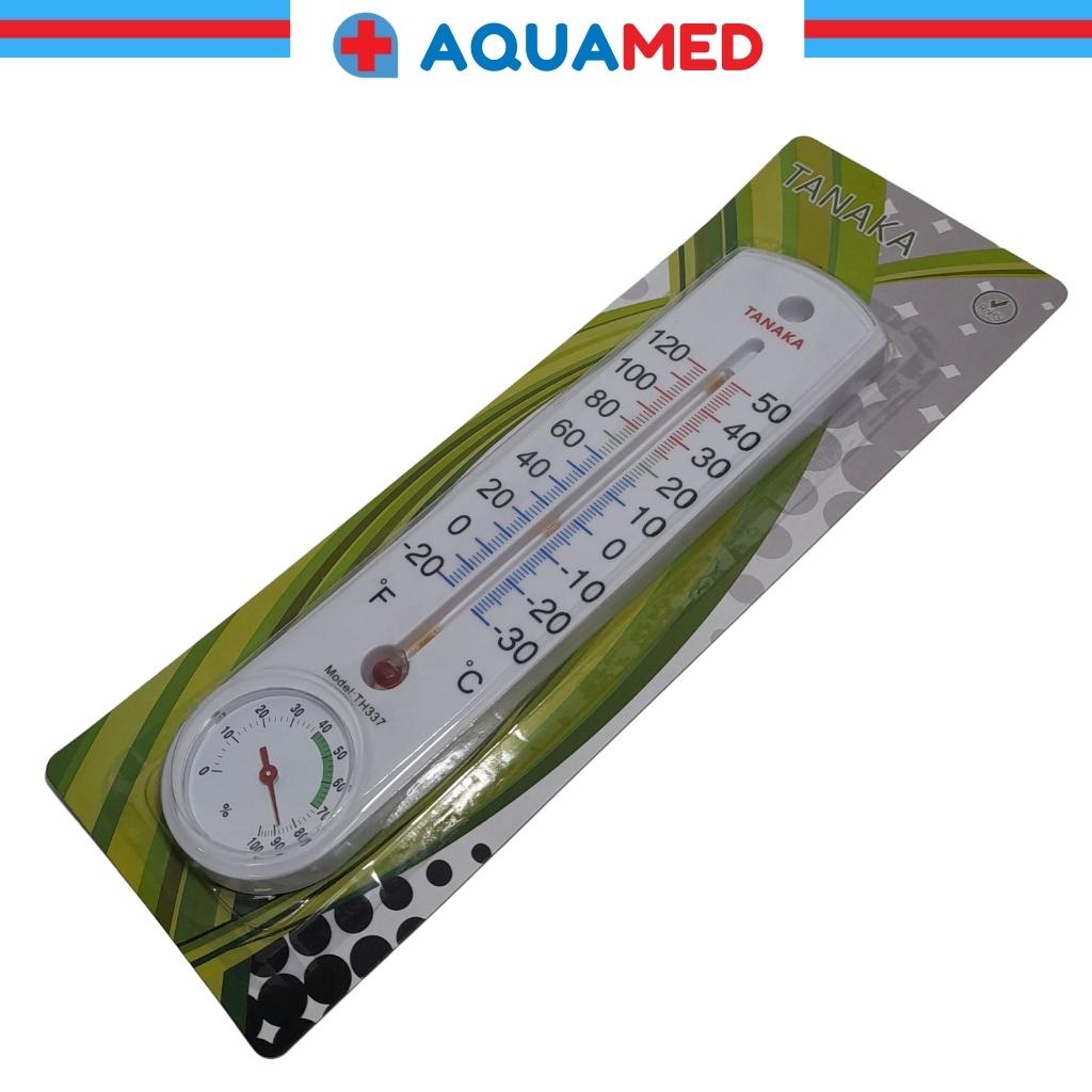 Nhiệt ẩm kế thủy ngân Tanaka TH337, treo tường nhỏ gọn (Chính hãng, Bảo hành 3 tháng)