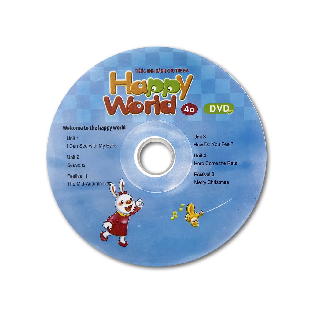 Sách - Tiếng Anh Cho Trẻ Em - Happy World - 4a (Bộ 2 quyển, 1 sổ tay, 1 đĩa DVD) | BigBuy360 - bigbuy360.vn