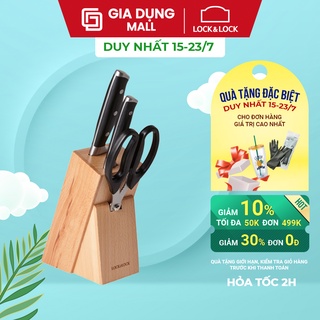 Bộ dao nhà bếp 4 món bằng thép không gỉ lock&lock ckk401 - hàng chính hãng