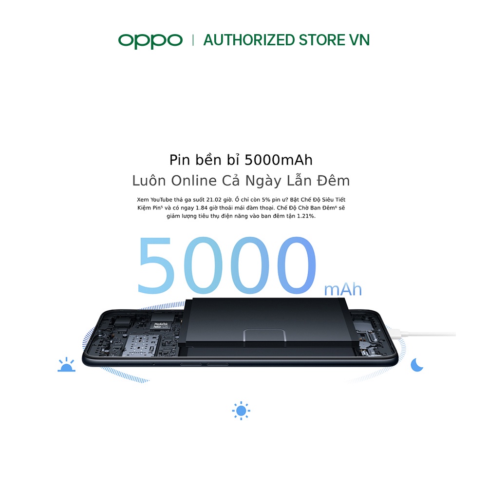 Điện thoại OPPO A16 4GB - Hàng chính hãng