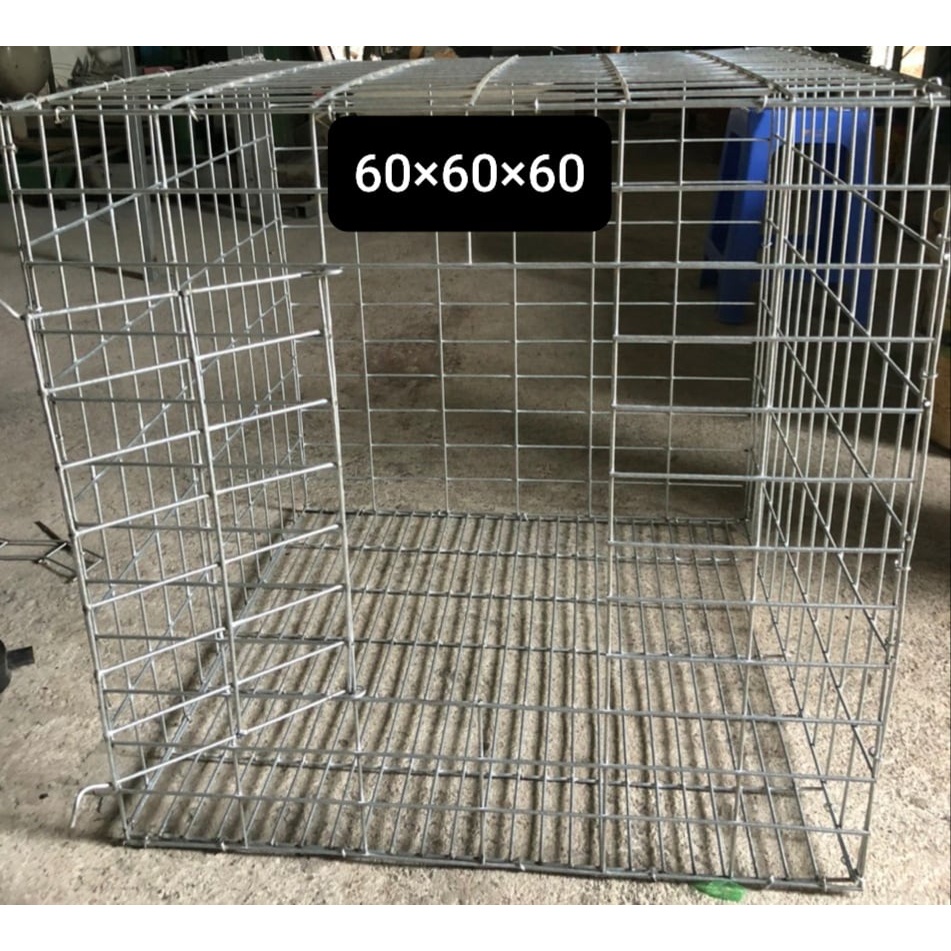 lồng chó mèo (60x60x60) sắt to  3,5 ly chắc chắn