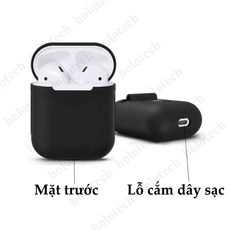 Bao Da Đựng Tai Nghe Không Dây HOLOCOM V01 - Tai Nghe Bluetooth Tặng Kèm Móc Treo - Bảo Vệ Tai Nghe Chống Va Đập