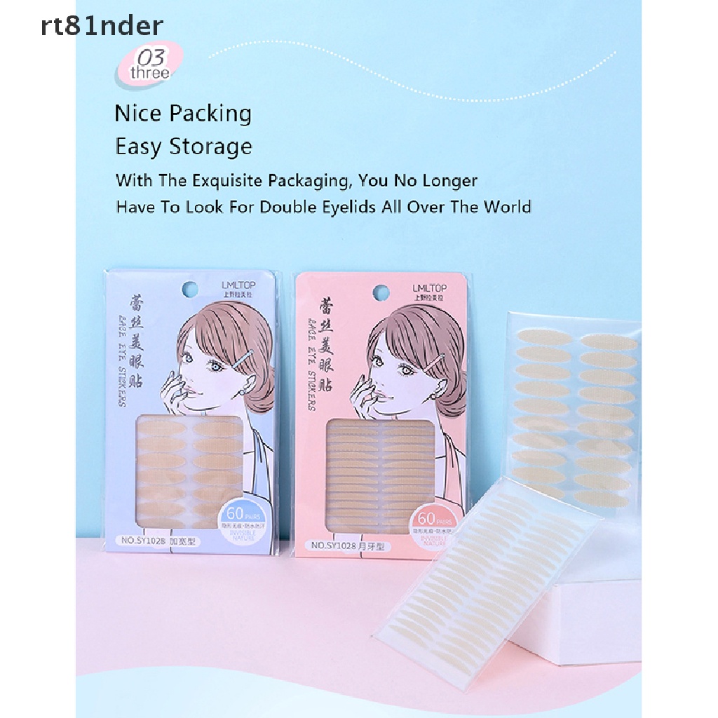 [Hàng mới về] Set 60 miếng dán kích mí trang điểm làm đẹp cho nữ