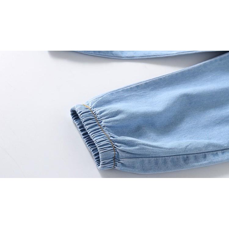 Quần Jeans Ống Rộng Thời Trang Cho Bé Trai