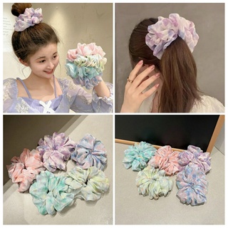 Cột tóc scrunchies voan phong cách Hàn Quốc xinh xắn