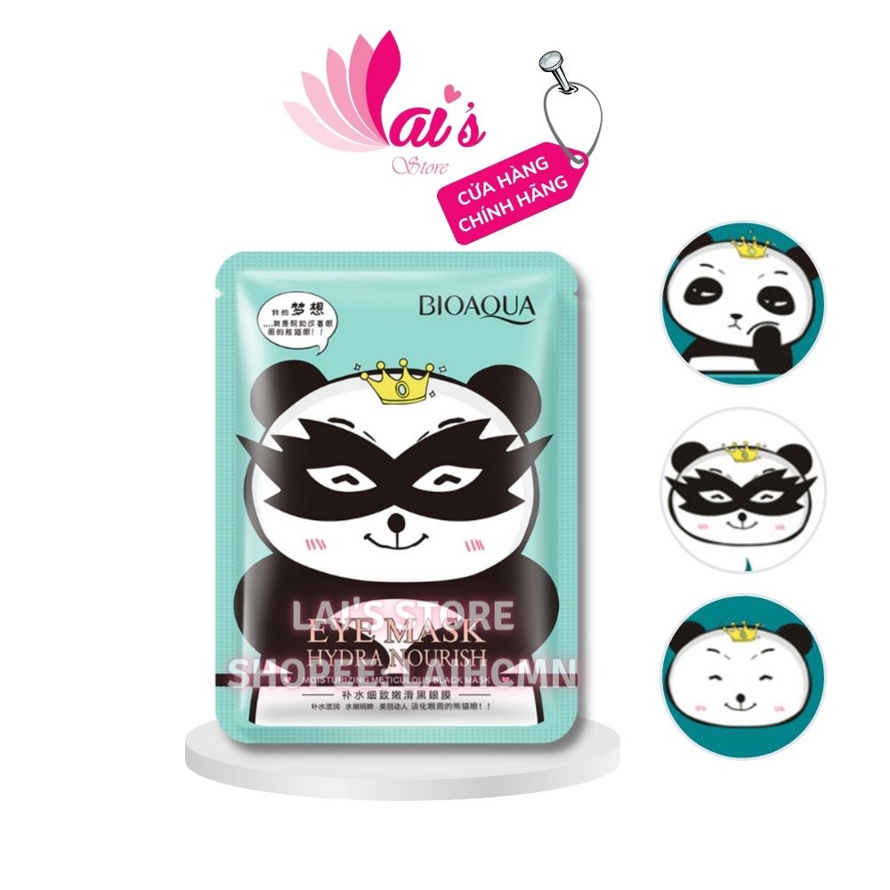Mặt Nạ Mắt Gấu Trúc Bioaqua Giảm Mỏi Mắt, Dưỡng Ẩm, Chống Nhăn Và Làm Mờ Quầng Thâm Mắt, Vết Chân Chim Mask Chính Hãng