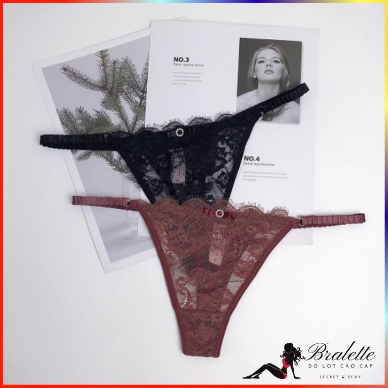 Quần Lót Nữ Quần Chíp Lọt Khe Brabikini Thiết Kế Ren Chun Hông SEXY GỢI CẢM 8001 | BigBuy360 - bigbuy360.vn