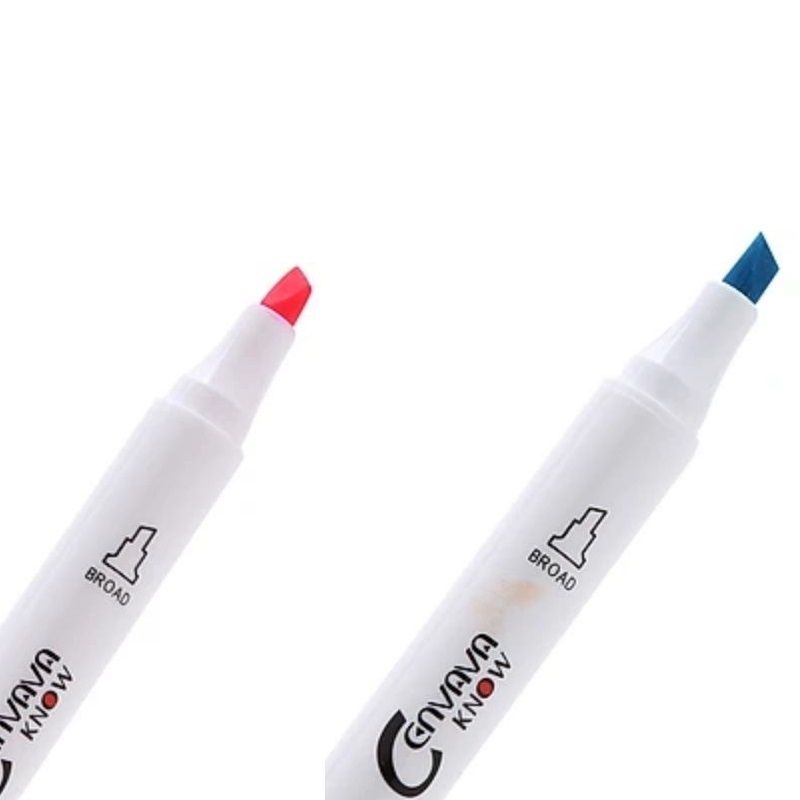Bút Marker Vẽ Tranh Chuyên Nghiệp 12 - 60 Màu 2 Đầu Thân Nhỏ