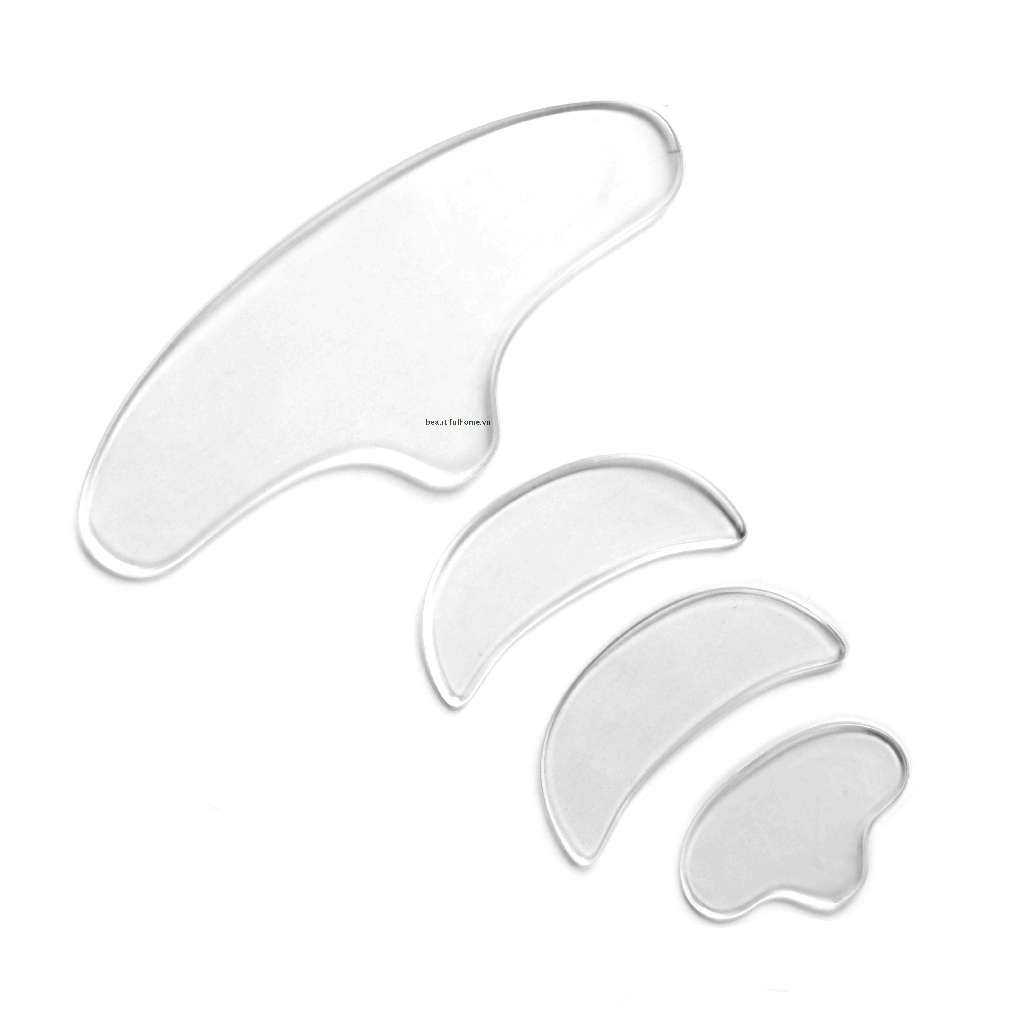 Bộ Miếng Đệm Silicon Mềm Chăm Sóc Da Chống Nếp Nhăn Có Thể Tái Sử Dụng