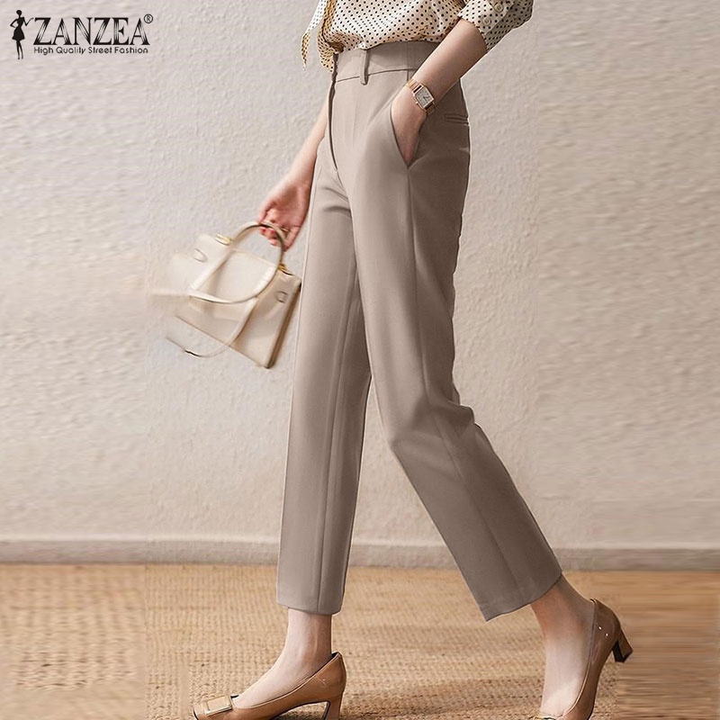 Zanzea Quần Dài Ống Rộng Thời Trang Dành Cho Nữ