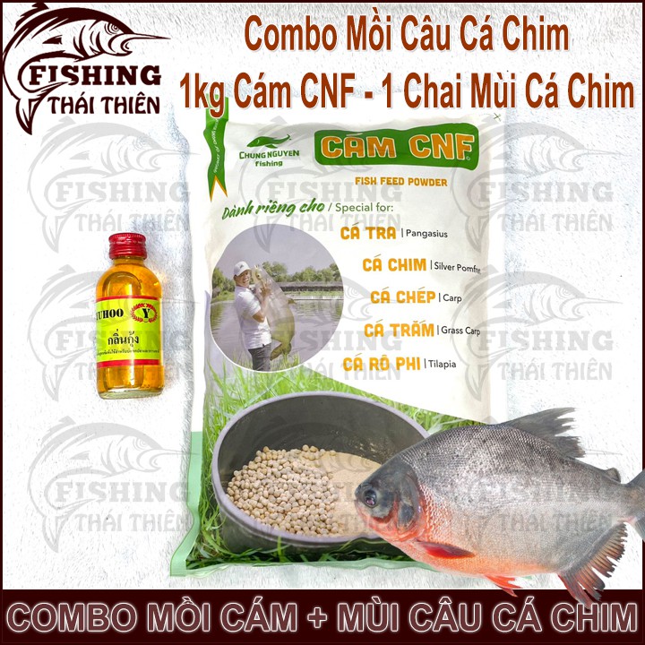 Mồi Câu Cá Chim , Combo 1kg Cám CNF + 1 Chai Tinh Mùi Thái Lan  Chuyên Câu Cá Chim