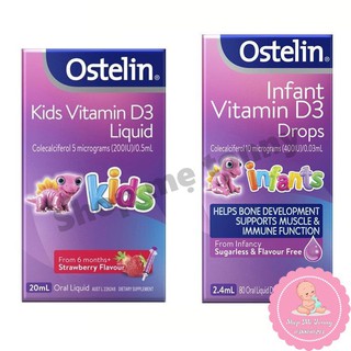 Vitamin D3 Ostelin cho bé dạng nhỏ giọt và xi lanh