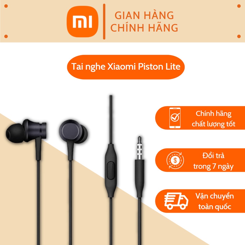 Tai nghe Mi In Ear Headphones Basic- Tai nghe Xiaomi Lite chính hãng chất âm cao cấp, thiết kế sang trọng [ BH 6 tháng ]