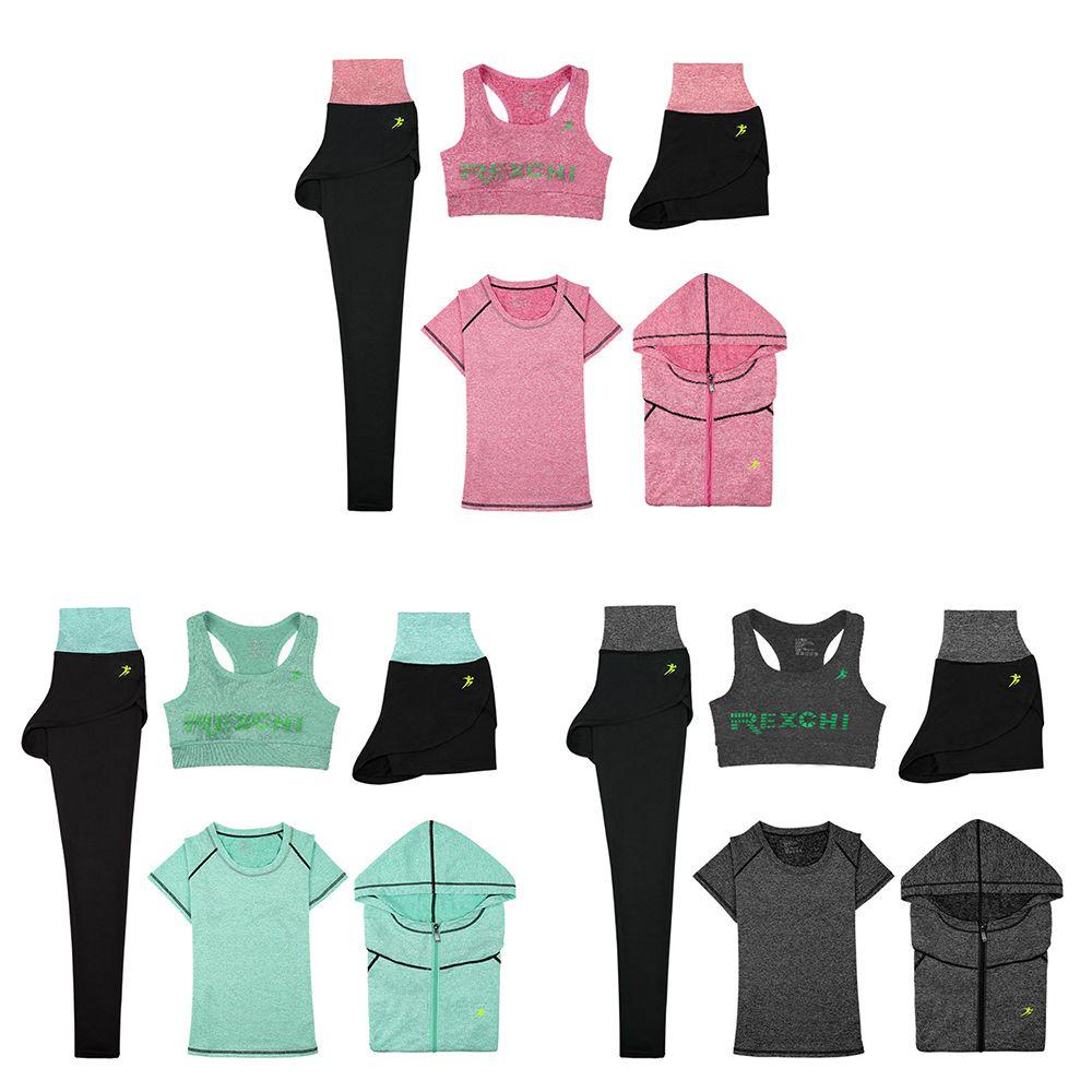 IVORY Bộ Đồ Tập Thể Thao Gồm Áo Có Mũ Trùm Và Quần Dài Dành Cho Nữ