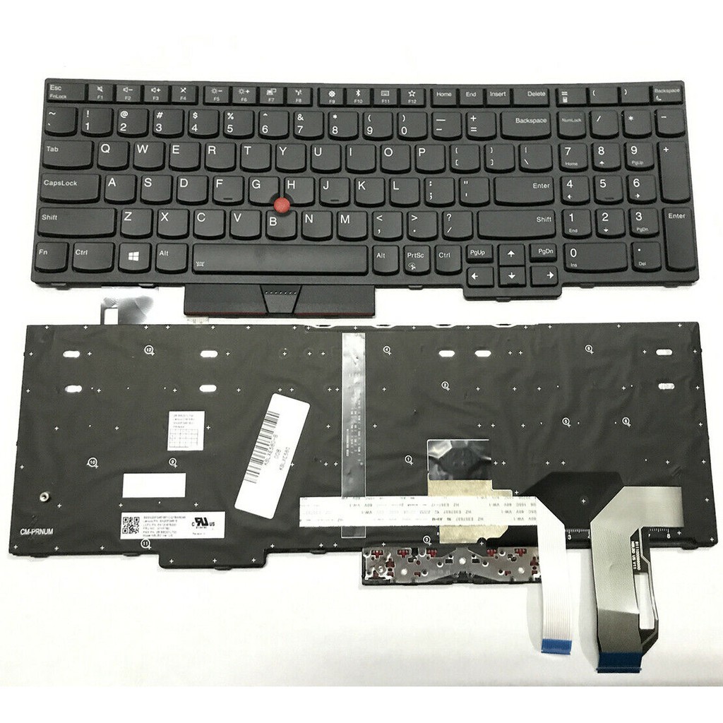 (KEYBOARD) BÀN PHÍM LAPTOP LENOVO E580 dùng cho Thinkpad Edge E580 E585 L580 T580 E590 T590 ( cáp góc bên nút ctrl)