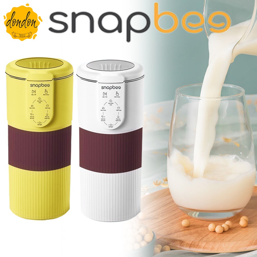 [MẪU 2021] Máy Làm Sữa Hạt Mini Đa Năng Snapbee, Làm Sinh Tố, Nấu Cháo, Soup, Nhanh, Dễ Vệ Sinh