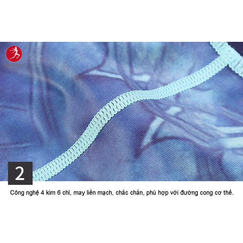 Quần Legging Nữ Tập Yoga In Họa Tiết Hoa Sen YUNGE Cao Cấp Tôn Dáng  KH143