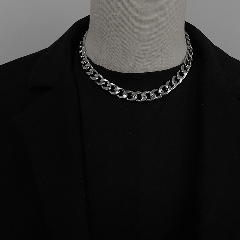 Vòng cổ Kiểu Xích Dày Phong Cách hip hop Đơn Giản Thời Trang Cho Nam Và Nữ