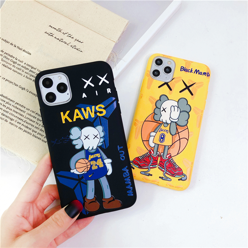 Ốp Điện Thoại Nhựa Mềm Hình Kaws Cho Iphone 7 8 Plus X Xs Xr 11 Pro Max