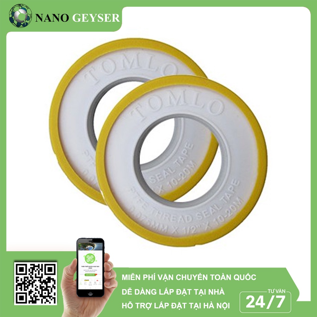 Băng tan, Băng cao su non dài 10m, Băng quấn ren ống nước