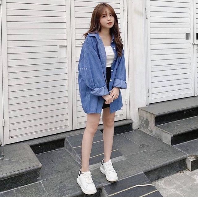 -Hàng nhập khẩu SET ÁO SƠ MI NHUNG GÂN KÈM ÁO 2 DÂY MÀU NGỌT LỊM CÓ THỂ TÁCH RỜI MIX THỎAI MÁI - PINK SET Liên hệ mua hà