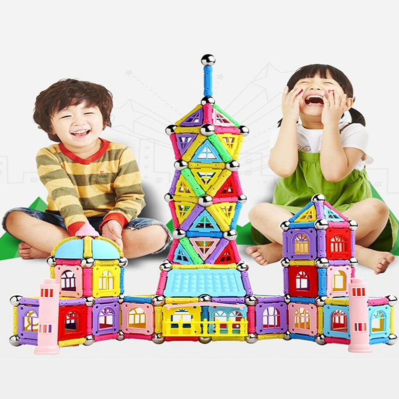 Bộ Đồ Chơi Xây Dựng Gắn Nam Châm Cho Bé