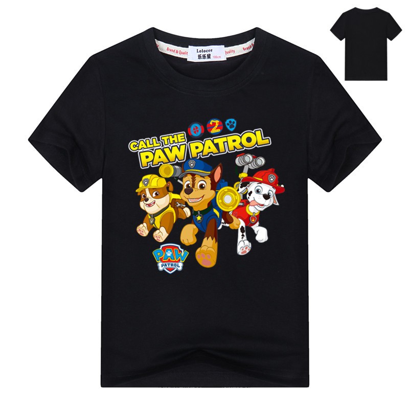 Áo thun hình Paw Patrol Marshall Chase Rubble cho bé trai và bé gái