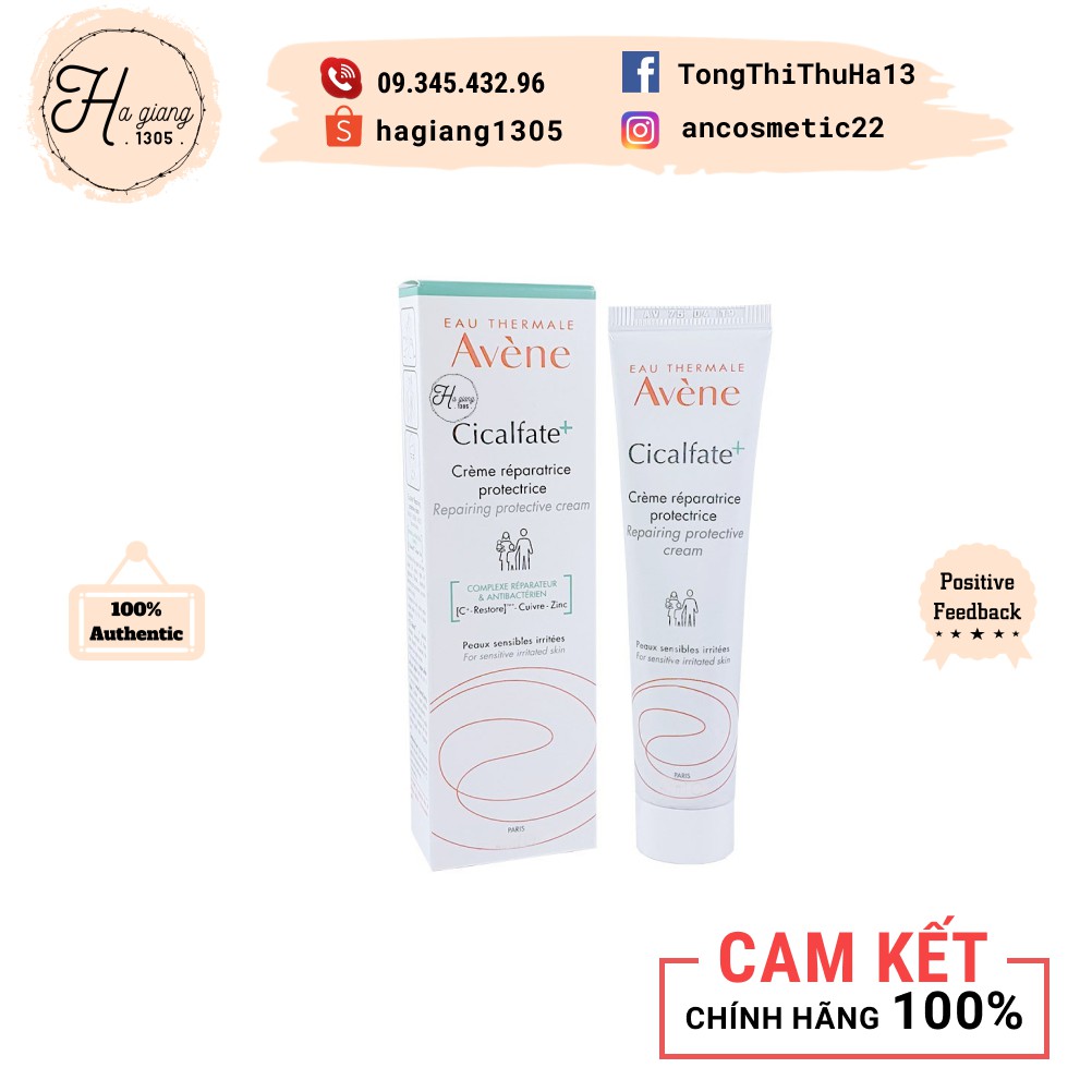 Kem dưỡng phục hồi Avene Cicalfate, làm lành sẹo và cấp ẩm cho da Avene Cicalfate Restorative Skin Cream 40ml