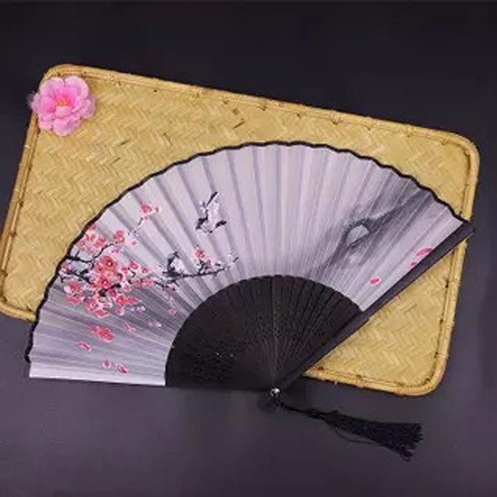 Quạt cổ trang Nhiều mẫu đồ trung quốc cổ phong cổ đại bộ sưu tập coslay vải lụa quà tặng nhỏ xinh