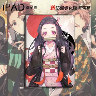 ✒Phù Hợp Bao Da Máy Tính Bảng Siêu Mỏng In Hoạt Hình Demon Slayer 4 mini Cho ipad 2019 Apple 2018 air